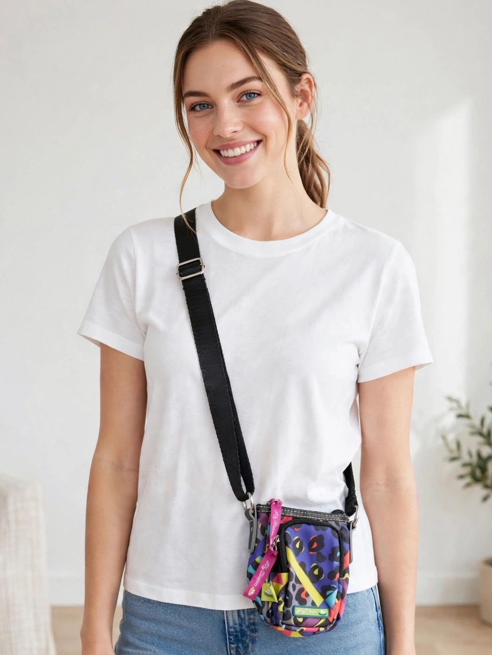 Lily Bloom Electric Leopard Mini Crossbody Bag